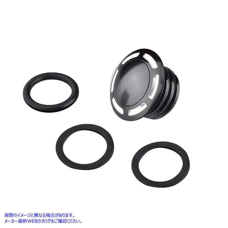 38-0669 スロット ポップアップ ベント ガス キャップ ブラック 取寄せ Vツイン Slot Pop Up Vented Gas Cap Black (検索用／