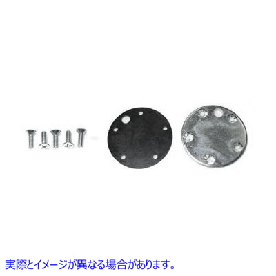 38-0878 ガソリンタンク燃料計ブロックオフキット 取寄せ Vツイン Gas Tank Fuel Gauge Block Off Kit (検索用／