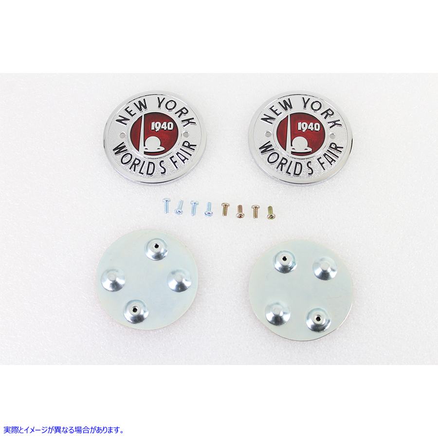 38-0944 万国博覧会戦車エンブレムセット 取寄せ Vツイン World's Fair Tank Emblem Set (検索用／