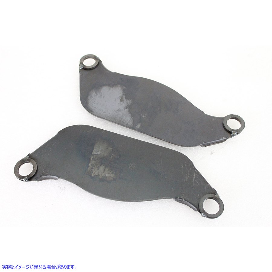 38-1136 ガソリンタンクフロントブラケットセットロースチール 取寄せ Vツイン Gas Tank Front Bracket Set Raw Steel (検索用／