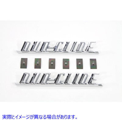 38-6680 inchDuo-Glide インチフェンダーエンブレムセット 取寄せ Vツイン inchDuo-Glide inch Fender Emblem Set (検索用／