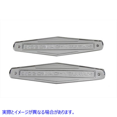 38-6682 取寄せ Vツイン Eagle Iron 1966-1972 Tank Emblem Set with Black Lettering (検索用／61771-66TB