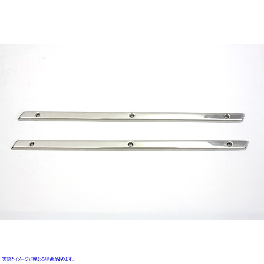 38-7044 ステンレススチールエンブレムトリムストリップ 取寄せ Vツイン Stainless Steel Emblem Trim Strips (検索用／