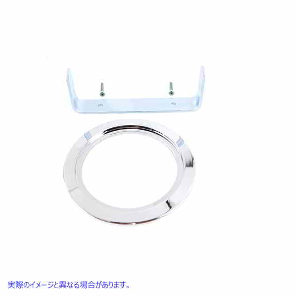 39-0124 スピードメーターアダプターリングキット クローム 取寄せ Vツイン Speedometer Adapter Ring Kit Chrome (検索用／