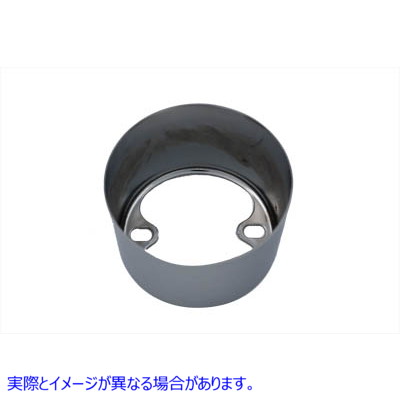 39-0140 クロム製スピードメーターとタコメーターのカップスタイルカバー 取寄せ Vツイン Chrome Speedometer and Tachometer Cu