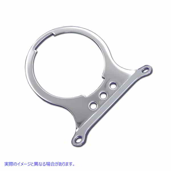 39-0142 クロムシングルゲージマウントブラケット 取寄せ Vツイン Single Gauge Mount Bracket (検索用／67053-83