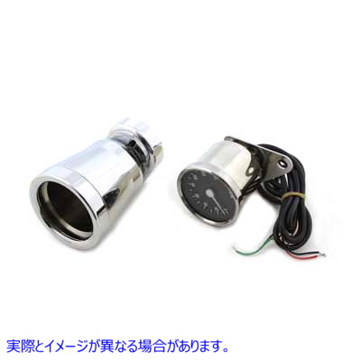 39-0204 60mm ミニ電気スピードメーターキット 取寄せ Vツイン 60mm Electric Speedometer Kit (検索用／