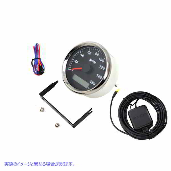 39-0227 85mm GPS スピードメーター クローム 取寄せ Vツイン GPS Instruments Speedometers and Tachometers Gauge (検索用／