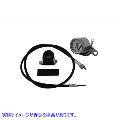 39-0368 Deco Mini 48mm スピードメーター キット (2:1 比率) 取寄せ Vツイン Deco Mini 48mm Speedometer Kit with 2:1 Ratio (