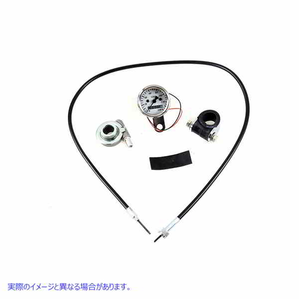 39-0437 2:1 比率のミニ 48mm スピードメーター 取寄せ Vツイン Mini 48mm Speedometer with 2:1 Ratio (検索用／