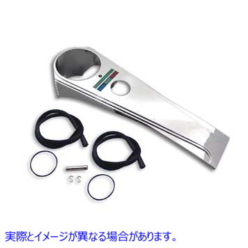 39-0450 クロームロングライダースタイルダッシュパネル 取寄せ Vツイン Chrome Long Rider Style Dash Panel (検索用／