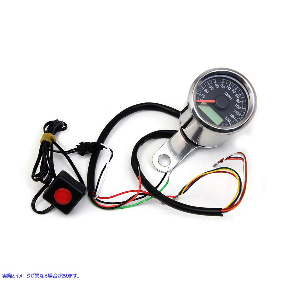 39-0464 【廃番】 2インチミニ電気スピードメーター 取寄せ Vツイン 2 inch Mini Electric Speedometer (検索用／