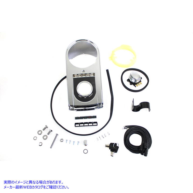 39-0467 【廃番】 FXST クローム ダッシュ パネル キット スイッチ付き 取寄せ Vツイン FXST Chrome Dash Panel Kit with Switch