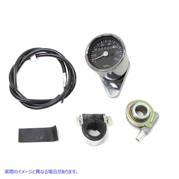 39-0555 2:1 比率のミニ 60mm スピードメーター 取寄せ Vツイン Mini 60mm Speedometer with 2:1 Ratio (検索用／