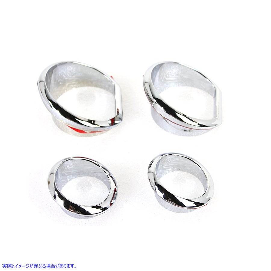 39-0567 ゲージ トリム キット クローム 取寄せ Vツイン Gauge Trim Kit Chrome (検索用／61400451