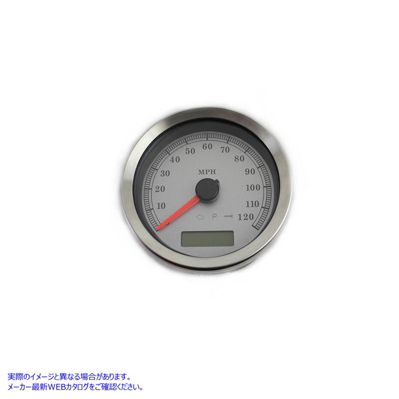39-0667 シルバーフェイスのプログラマブルゲージ 取寄せ Vツイン Programmable Gauge with Silver Face (検索用／
