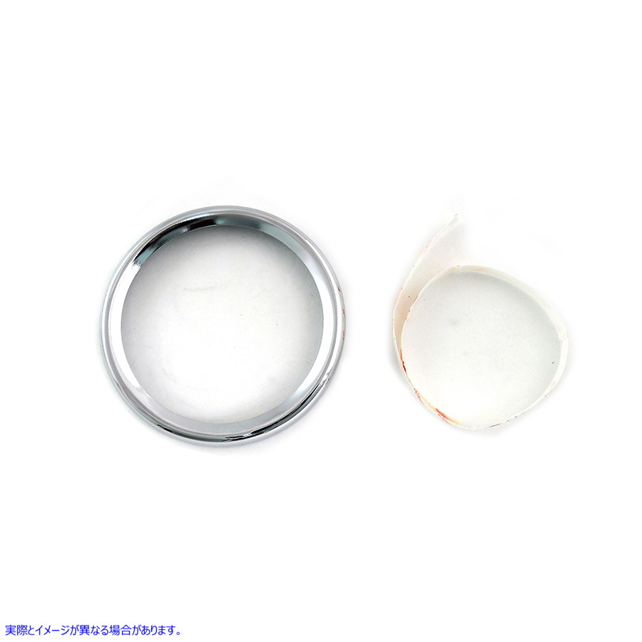 39-0700 計器ゲージベゼルカバー クローム 取寄せ Vツイン Instrument Gauge Bezel Cover Chrome (検索用／74541-00