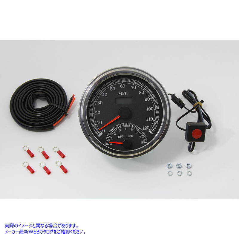 39-0730 マルチレシオスピードメーターとタコメーターのコンボ 取寄せ Vツイン Multi Ratio Speedometer and Tachometer Combo (