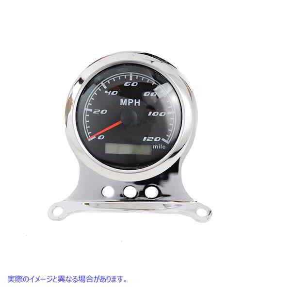 39-0851 85mm GPS スピードメーター ブラック 取寄せ Vツイン GPS Speedometer Gauge (検索用／