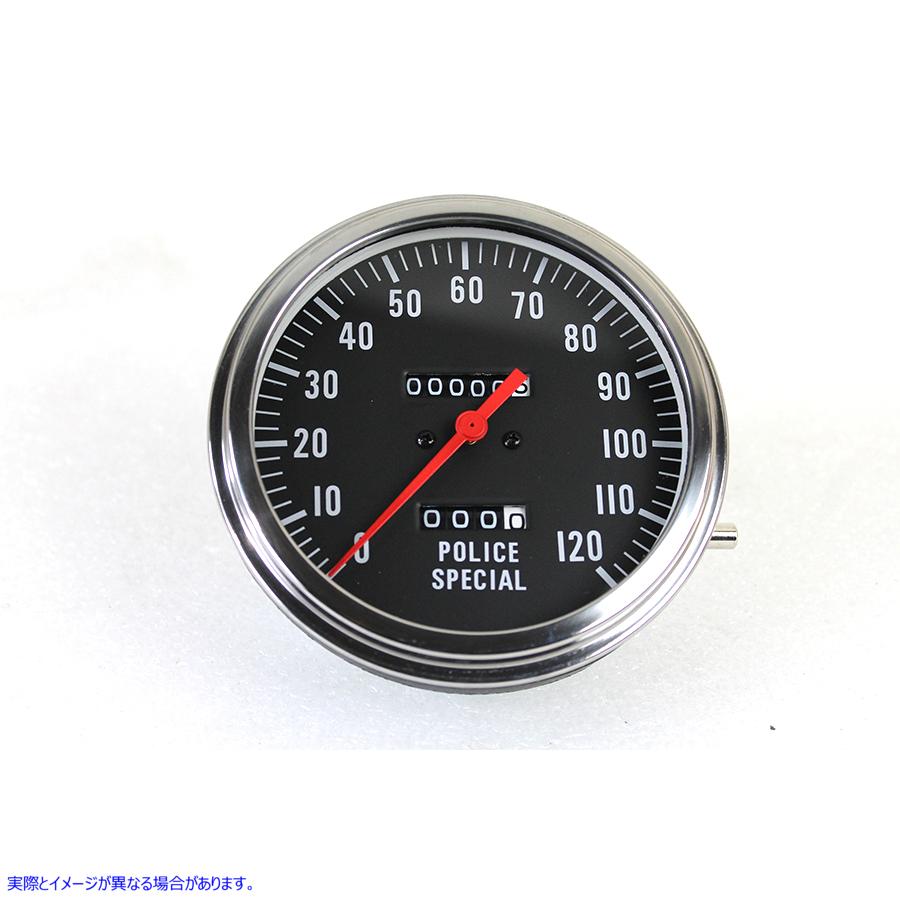 39-0868 警察のスピードメーター 2:1 比率 取寄せ Vツイン Police Speedometer 2:1 Ratio (検索用／