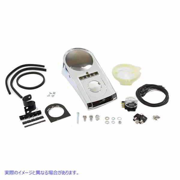 39-0896 クロームボブダッシュカバーキット 取寄せ Vツイン Chrome Bobbed Dash Cover Kit (検索用／