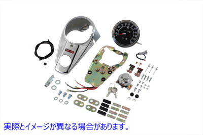 39-0911 クローム 2 ライト ダッシュ パネル キット (2:1 比率のスピードメーター付き) 取寄せ Vツイン Chrome Two Light Dash P