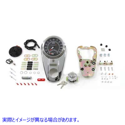 39-0917 クローム 2 ライト ダッシュ パネル キット (1:1 比率のスピードメーター付き) 取寄せ Vツイン Chrome Two Light Dash P
