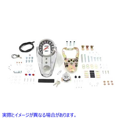 39-0964 クローム 3 ライト ダッシュ カバー キット (速度比 2240:60) 取寄せ Vツイン Chrome Three Light Dash Cover Kit with