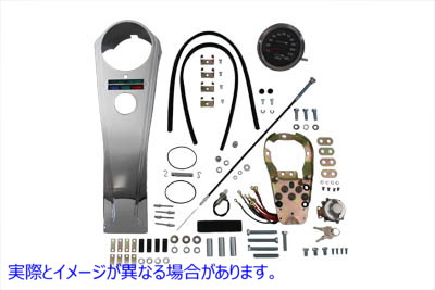 39-0974 ロングライダー スタイル ダッシュ キット 2240:1 スピードメーター付き 取寄せ Vツイン Long Rider Style Dash Kit wit