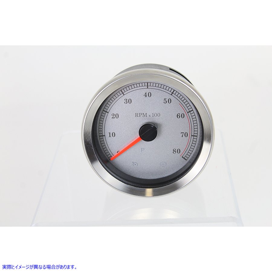 39-0983 4インチシルバー電子タコメーター 取寄せ Vツイン 4 inch Silver Electronic Tachometer (検索用／