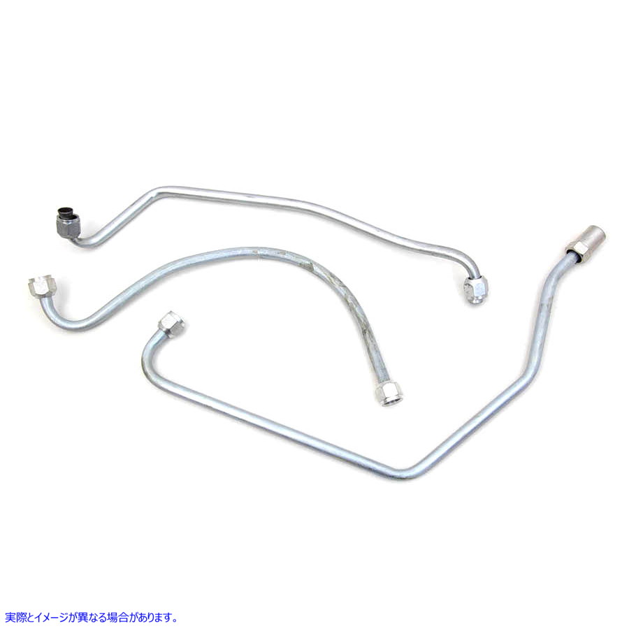 40-0164 カドミウムオイルラインセット Oil Line Set Zinc Plated 取寄せ Vツイン (検索用／ V-Twin