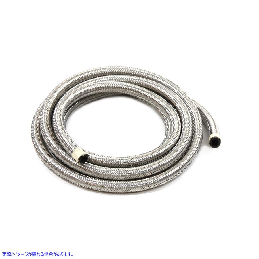 40-0210 ステンレス鋼編組ホース 取寄せ Vツイン Braided Stainless Steel Hose (検索用／
