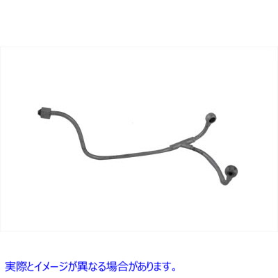 40-0240 ナックルヘッドトップ Y オイルライン クローム 取寄せ Vツイン Knucklehead Top Y Oil Line Chrome (検索用／3573-36