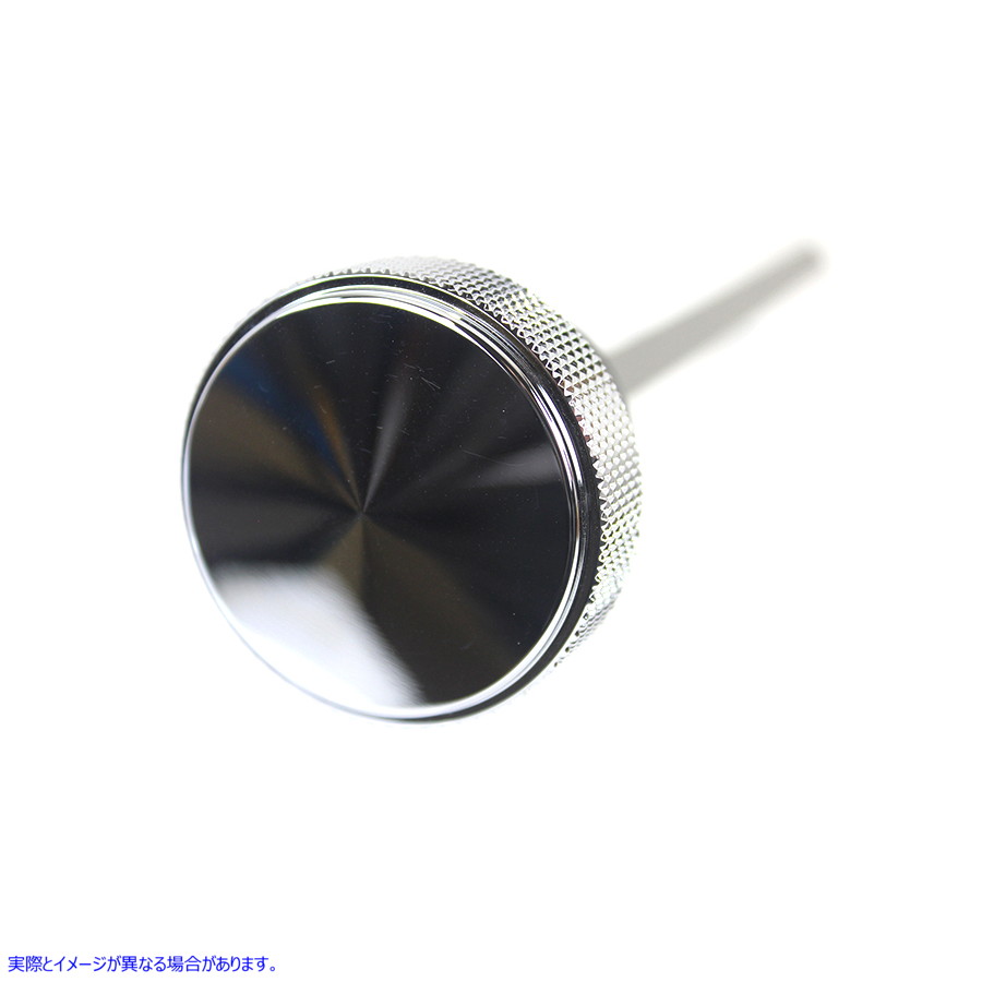 40-0258 M8 オイルタンク ディップスティック クローム 取寄せ Vツイン M8 Oil Tank Dipstick Chrome (検索用／