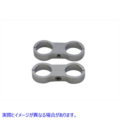 40-0342 オイルクーラークランプセット 取寄せ Vツイン Oil Cooler Clamp Set (検索用／