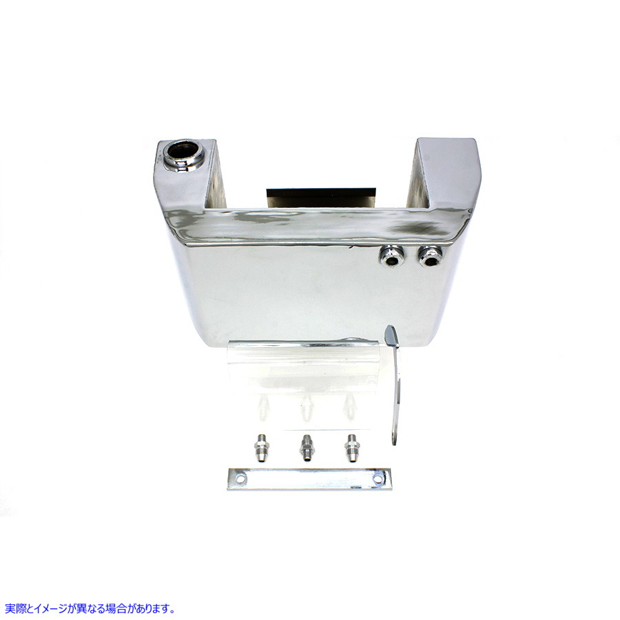 40-0403 電動スタートオイルタンク クローム 取寄せ Vツイン Electric Start Oil Tank Chrome (検索用／