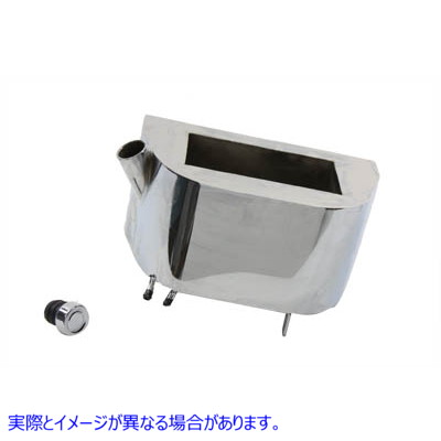 40-0406 クロムオイルタンク 取寄せ Vツイン Oil Tank with Side Fill (検索用／