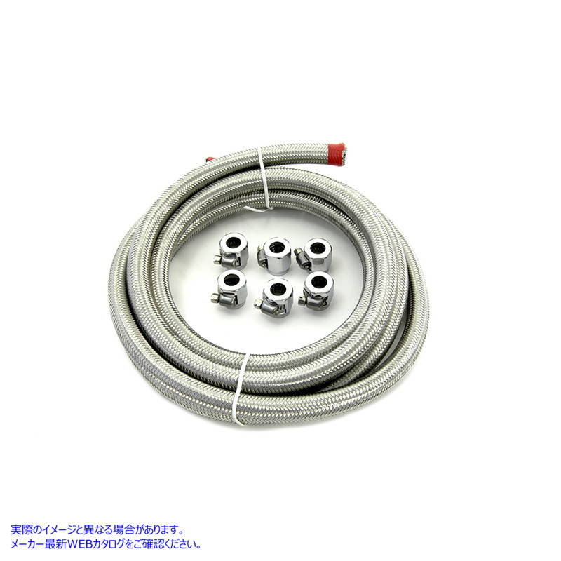40-0418 エコノシールエンド付き燃料オイルライン 取寄せ Vツイン Fuel Oil Line with Econo Seal Ends (検索用／