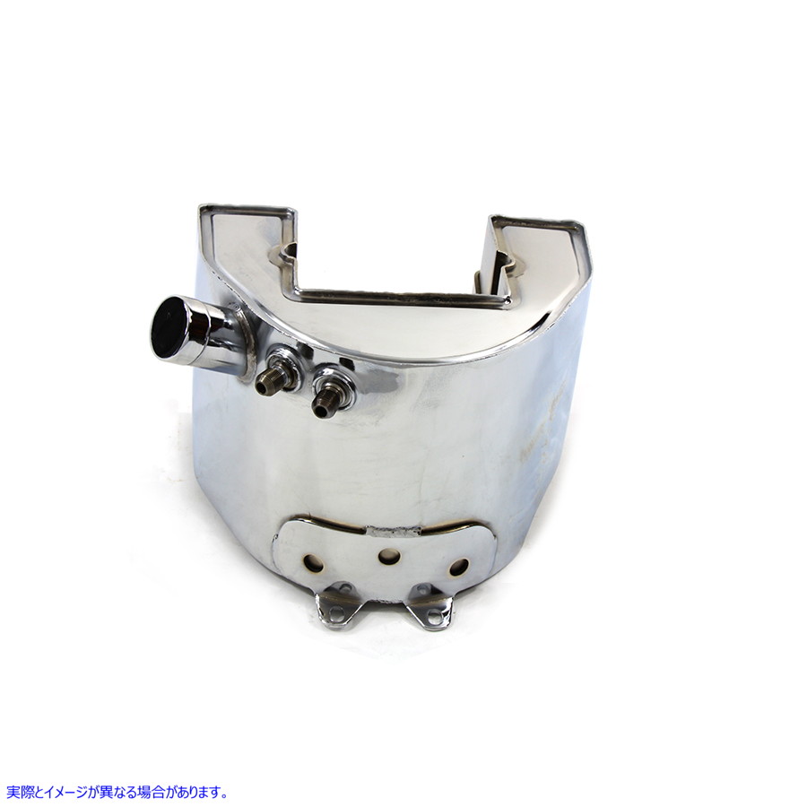 40-0429 レプリカクロームオイルタンク 取寄せ Vツイン Replica Chrome Oil Tank (検索用／