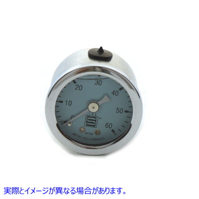 40-0571 液体封入油圧計 取寄せ Vツイン Liquid Filled Oil Pressure Gauge (検索用／
