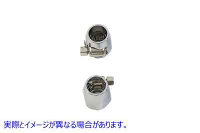 40-0591 ヘックスクロームエコノシールホースエンドセット 取寄せ Vツイン Hex Chrome Econo Seal Hose End Set (検索用／
