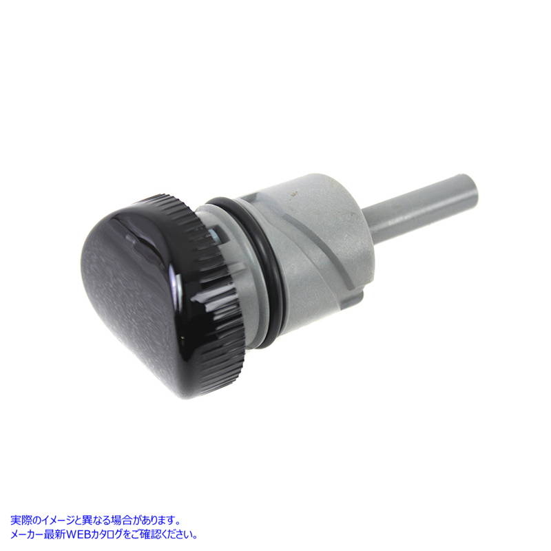 40-0848 オイルタンク ディップスティック キャップ アセンブリ ブラック 取寄せ Vツイン Oil Tank Dipstick Cap Assembly Black