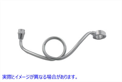 40-0905 クロスオーバーコイルガスラインクローム 取寄せ Vツイン Crossover Coil Gas Line Chrome (検索用／62355-40