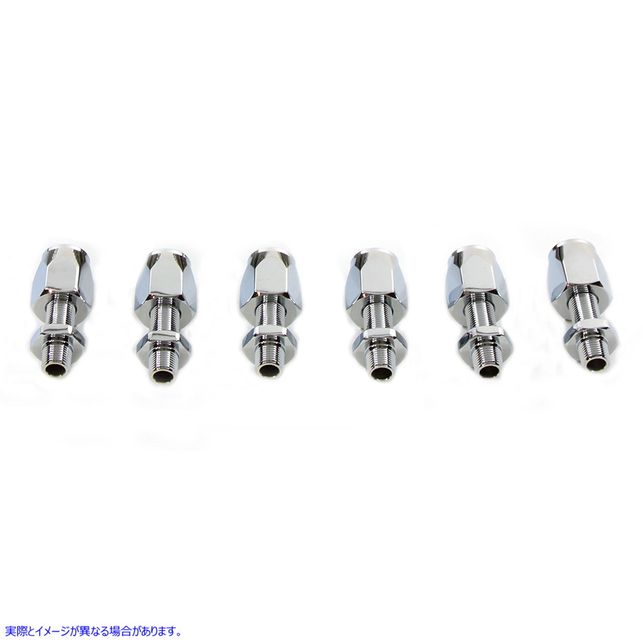 40-0983 3/8 インチ オイル ライン継手 亜鉛メッキ 取寄せ Vツイン 3/8 inch Oil Line Fittings Zinc Plated (検索用／