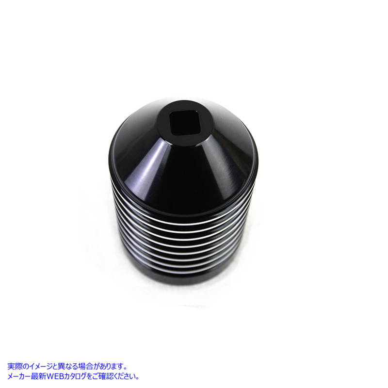 40-0988 生のアクセントを備えたフィン付きブラックアルマイトオイルフィルターキット 取寄せ Vツイン Finned Black Anodized Oi