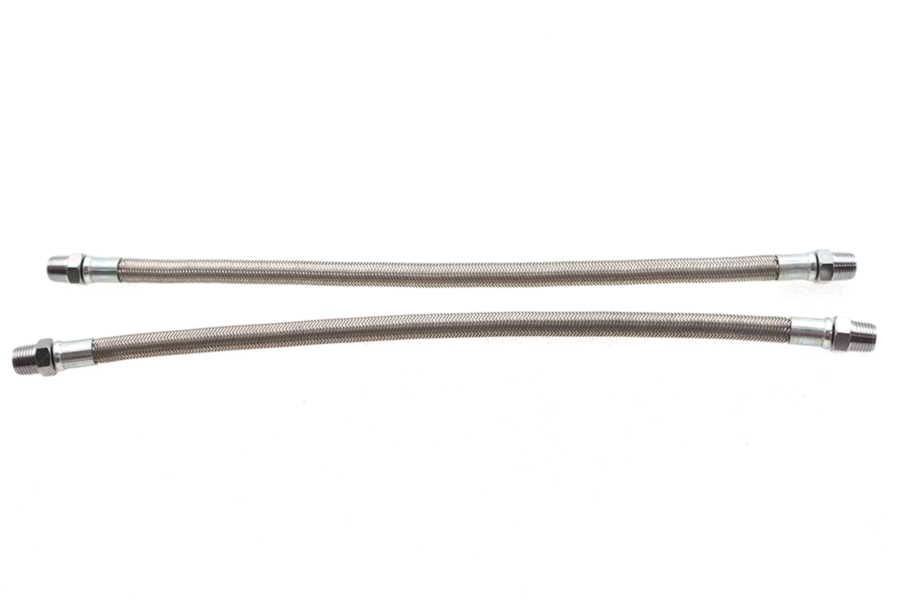 40-1021 取寄せ Vツイン Braided Overhead Rocker Arm Oil Line Extended Length (検索用／)