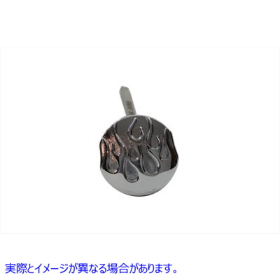 40-1273 クロムオイルフィルディップスティックフレーム 取寄せ Vツイン Chrome Oil Fill Dipstick Flame (検索用／
