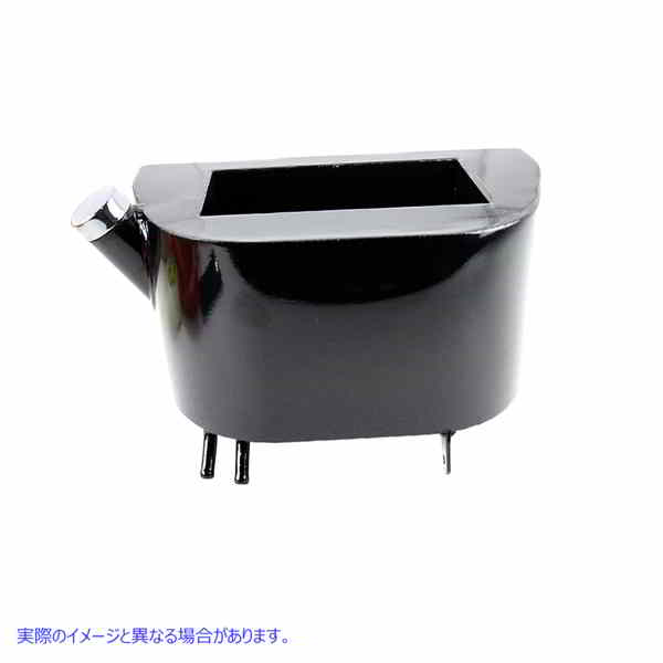 40-1719 スイングアーム オイルタンク マットブラック 取寄せ Vツイン Oil Tank with Side Fill (検索用／