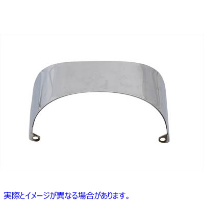 42-0000 クロームテールランプバイザースムース 取寄せ Vツイン Chrome Tail Lamp Visor Smooth (検索用／