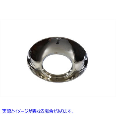 42-0073 クローム フロント ハブキャップ 4-1/2 インチ 取寄せ Vツイン Chrome Front Hubcap 4-1/2 inch (検索用／